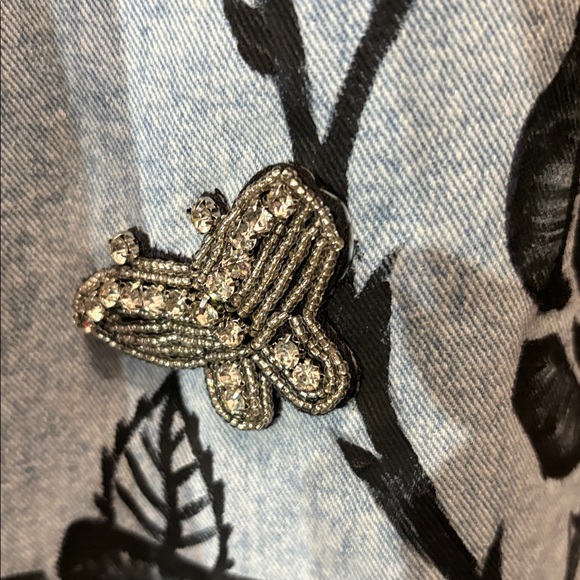 Upcycled Hand Painted Jeans - Picture 4 of 15